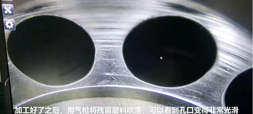 人工看不容易看到的深内孔毛刺，168买球如何去毛刺